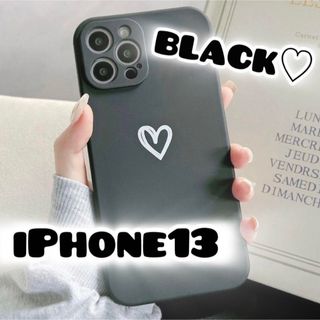 アイフォーン(iPhone)の【iPhone13】iPhoneケース ピンク ハート 手書き(iPhoneケース)