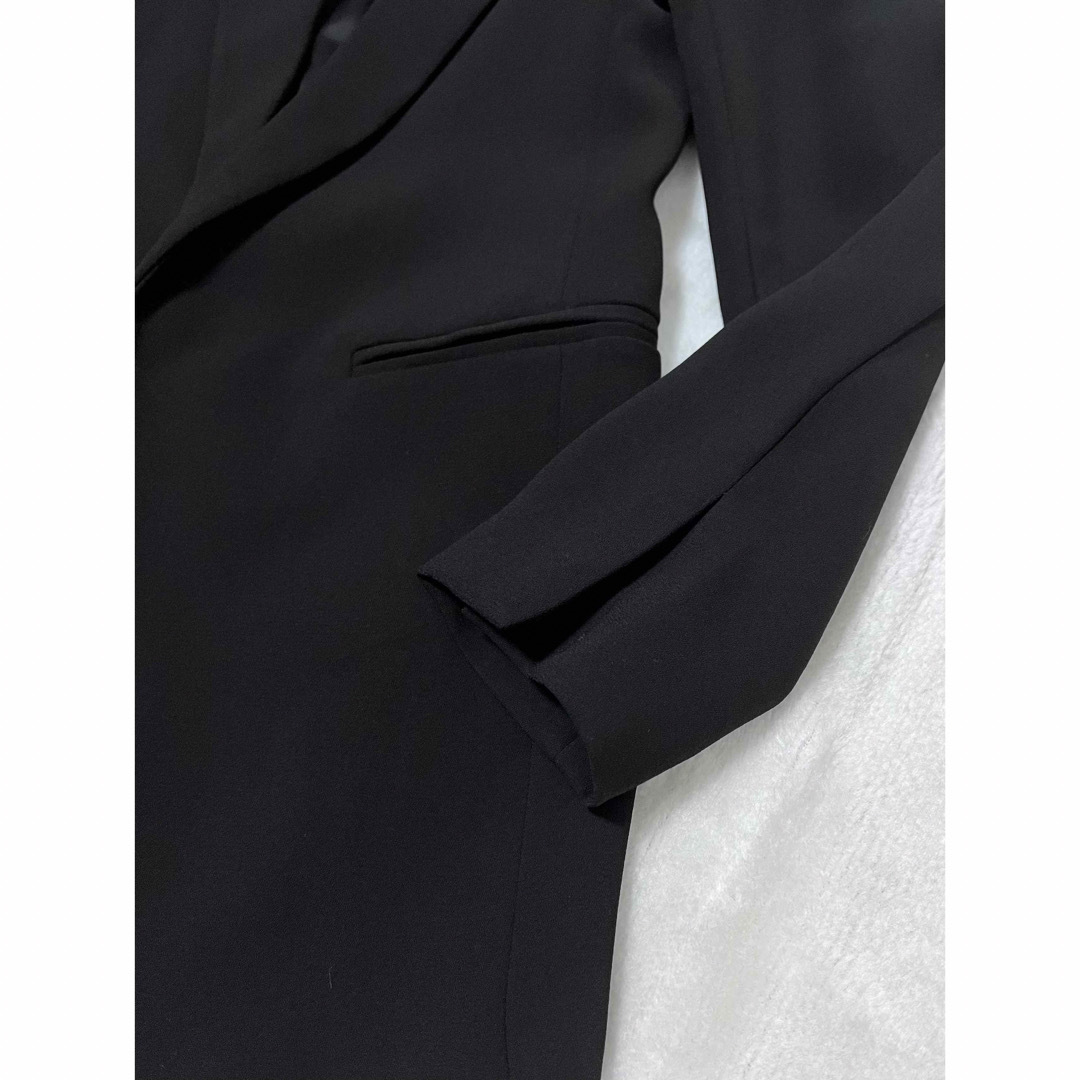 H&M(エイチアンドエム)のＨ＆Ｍエイチアンドエム  黒ブラック  テーラード ラップ ジャケット 34美品 メンズのジャケット/アウター(テーラードジャケット)の商品写真