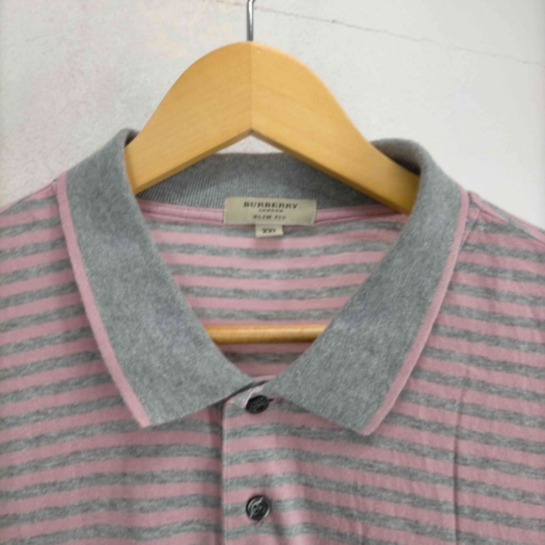 BURBERRY(バーバリー)のBURBERRY(バーバリー) ボーダーポロシャツ メンズ トップス ポロシャツ メンズのトップス(ポロシャツ)の商品写真