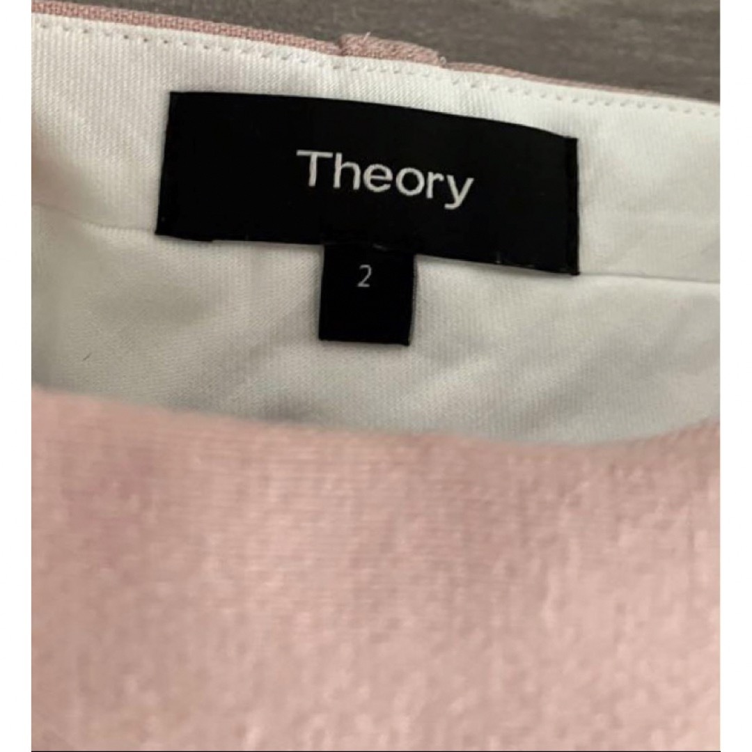 theory(セオリー)のtheory♡セオリー センタープレスパンツ ピンク サイズ2 レディースのパンツ(カジュアルパンツ)の商品写真