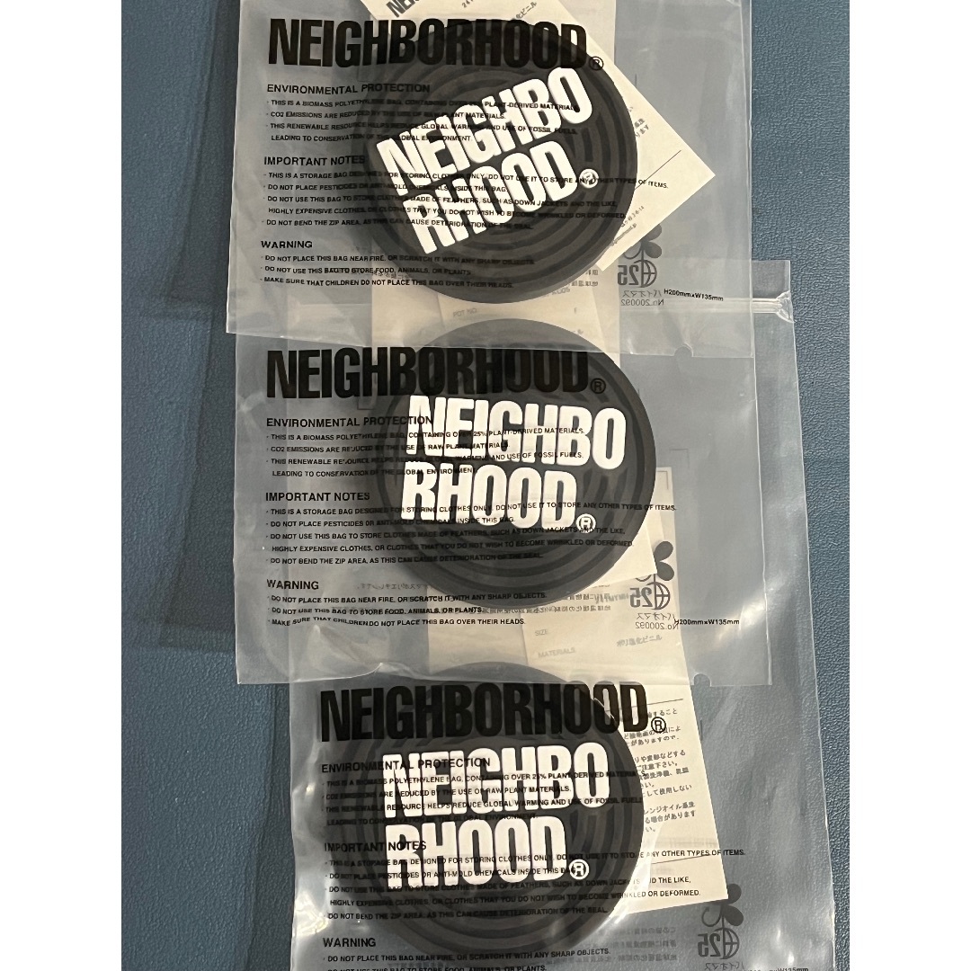 NEIGHBORHOOD(ネイバーフッド)の3個セット Neighborhood LOGO COASTER コースター メンズのファッション小物(その他)の商品写真