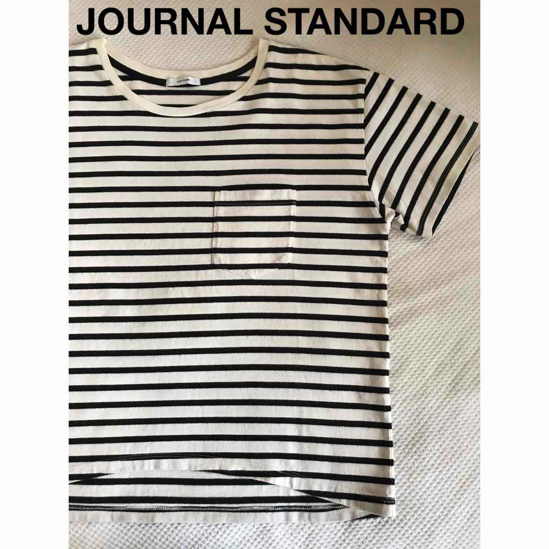 JOURNAL STANDARD(ジャーナルスタンダード)のJOURNAL STANDARD★ドツメテンジク ワイド半袖ボーダ－ レディースのトップス(Tシャツ(半袖/袖なし))の商品写真