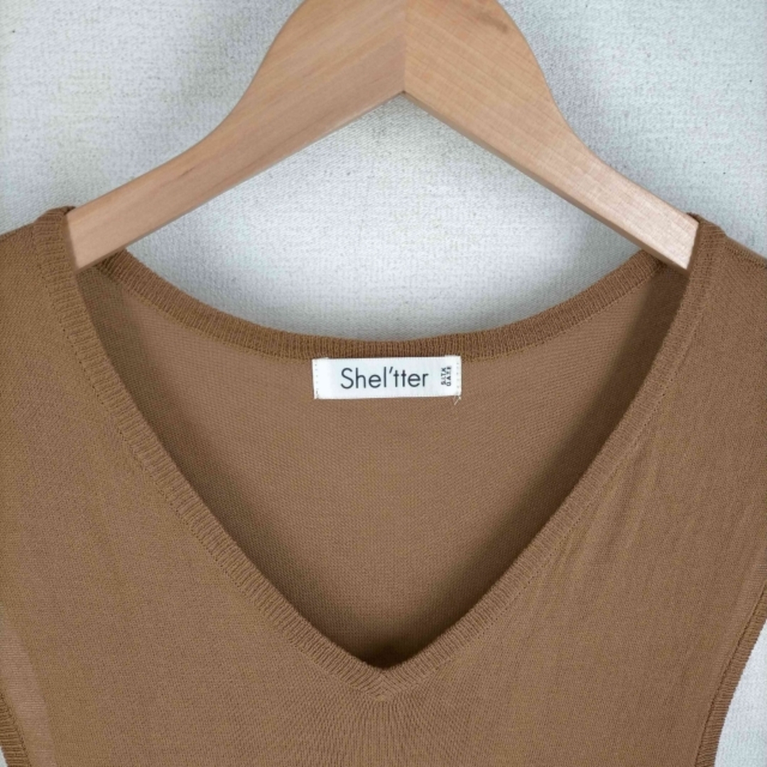 Shel'tter ORIGINAL(シェルターオリジナル)のSHELTTER(シェルター) ニットノースリーブワンピース レディース レディースのワンピース(その他)の商品写真