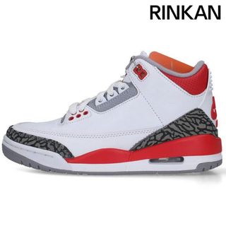 ナイキ(NIKE)のナイキ  AIR JORDAN 3 RETRO OG FIRE RED DN3707-160 エアジョーダン3レトロOGファイアレッドスニーカー メンズ 22.5cm(スニーカー)