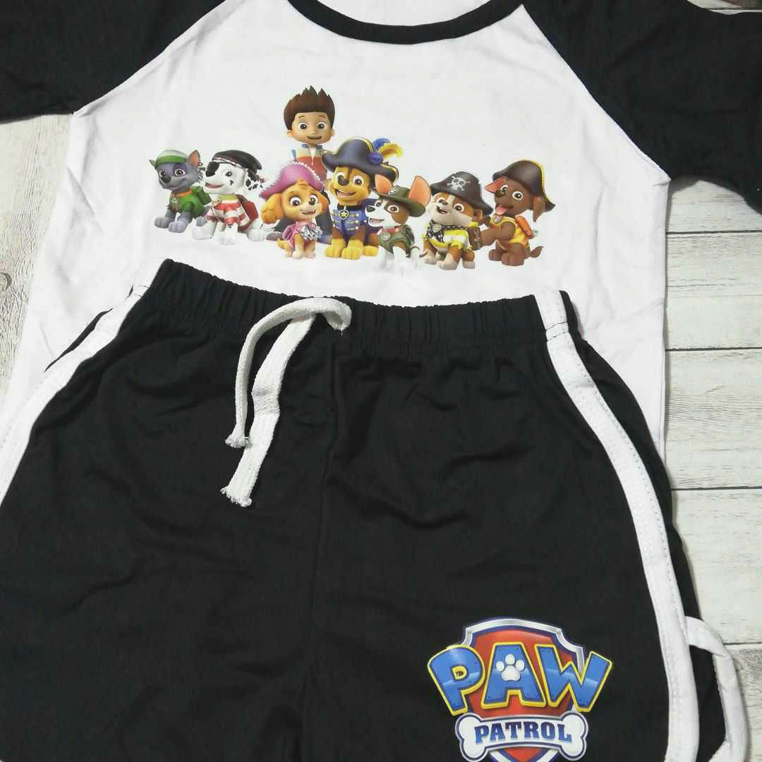 パウパトロール セットアップ 120 黒 Part2 キッズ/ベビー/マタニティのキッズ服男の子用(90cm~)(Tシャツ/カットソー)の商品写真