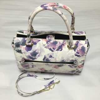 エイチアンドエム(H&M)の美品♡H&Mショルダー付き花柄ボストンバッグ(ショルダーバッグ)