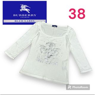 Burberry バーバリー　ブルーレーベル　ロンT    七部袖　ストーン　M