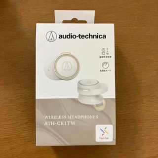 オーディオテクニカ(audio-technica)のaudio-technica ワイヤレスイヤホン ホワイト ATH-CK1TW (ヘッドフォン/イヤフォン)