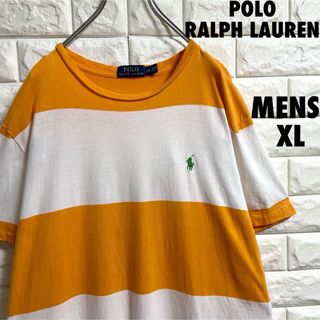 ポロラルフローレン(POLO RALPH LAUREN)のポロラルフローレン　半袖Tシャツ　ボーダー　ポニー刺繍　メンズXLサイズ(Tシャツ/カットソー(半袖/袖なし))