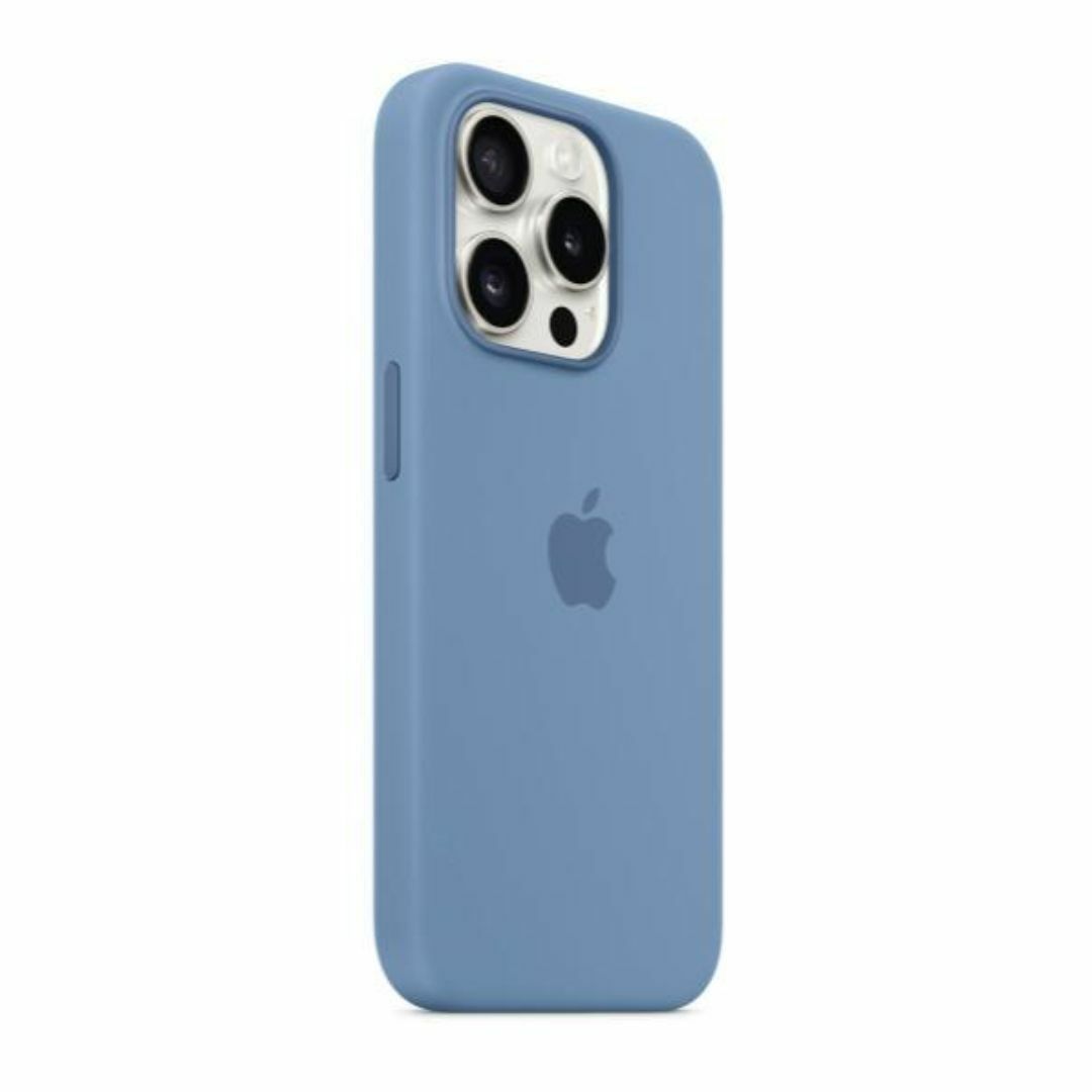 新品-純正互換品-iPhone15Pro シリコンケース・ ウインターブルー スマホ/家電/カメラのスマホアクセサリー(iPhoneケース)の商品写真