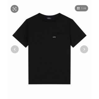 アーペーセー(A.P.C)のA.P.C アーペーセー 半袖 Tシャツ 黒 ロゴT トップス(Tシャツ/カットソー(半袖/袖なし))