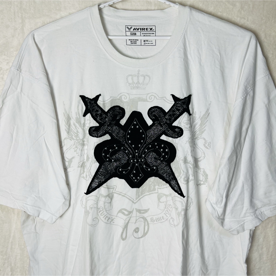 AVIREX(アヴィレックス)のAVIREX アヴィレックス ロゴ Tシャツ ビッグサイズ メンズのトップス(Tシャツ/カットソー(半袖/袖なし))の商品写真