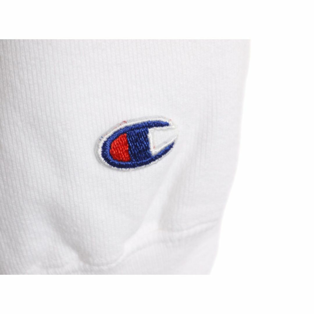 Champion(チャンピオン)の90s USA製 チャンピオン リバースウィーブ スウェット メンズ XXL 90年代 オールド Champion トレーナー 裏起毛 白 ワンポイント ホワイト メンズのトップス(スウェット)の商品写真