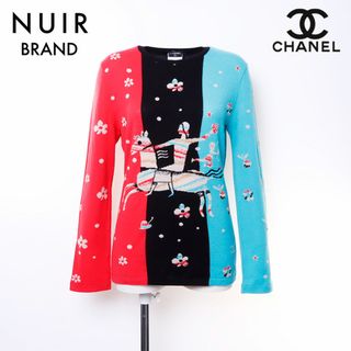 シャネル(CHANEL)のシャネル CHANEL カメリア ニット カシミヤ(ニット/セーター)