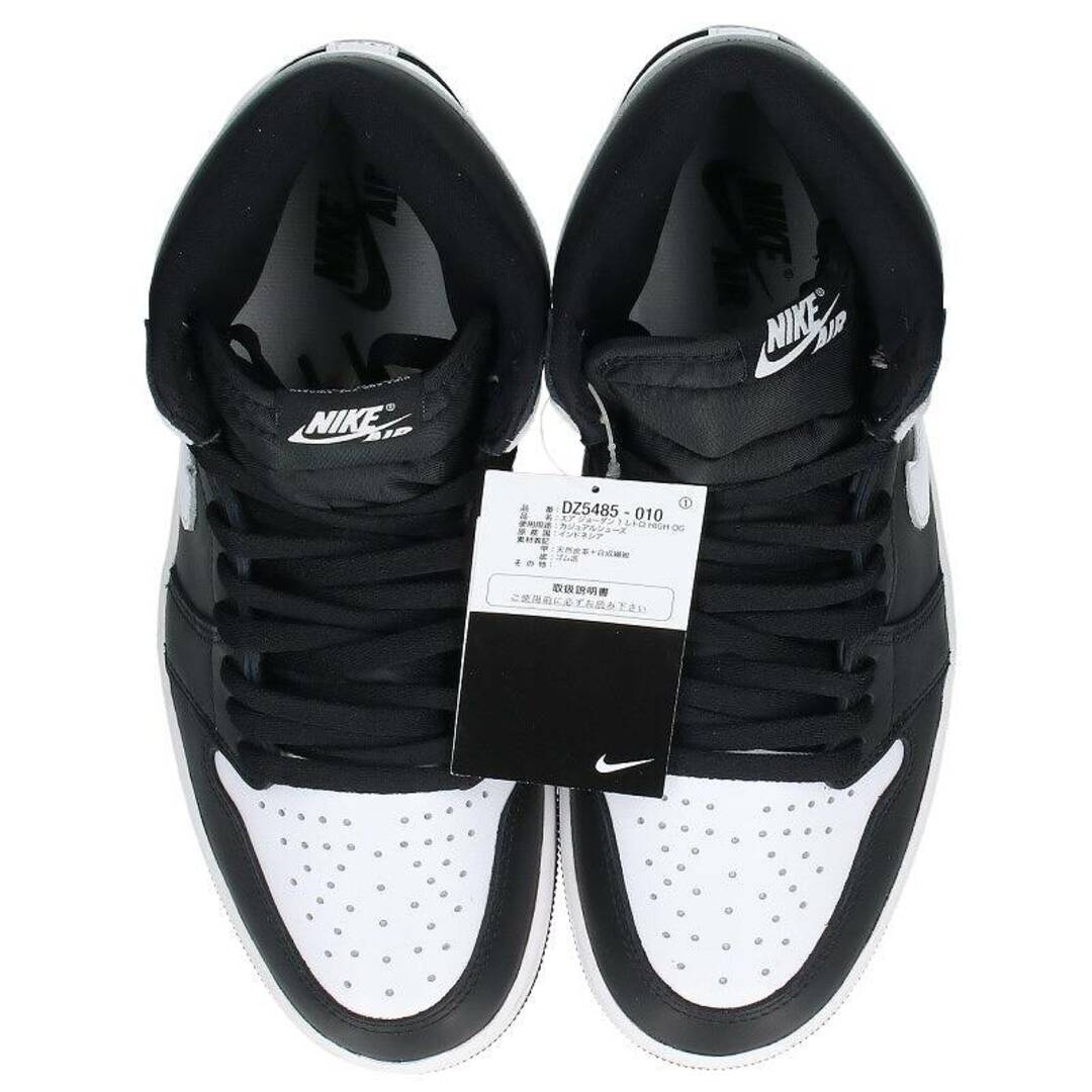 NIKE(ナイキ)のナイキ  AIR JORDAN 1 RETRO HIGH  OG BLACK WHITE DZ5485-010 エアジョーダン1ハイオージーブラックホワイトスニーカー メンズ 28cm メンズの靴/シューズ(スニーカー)の商品写真