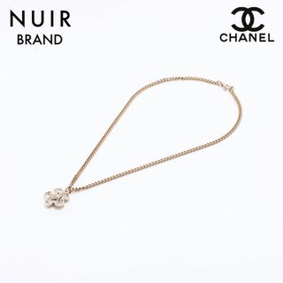 シャネル(CHANEL)のシャネル CHANEL カメリア ラインストーン ネックレス(ネックレス)