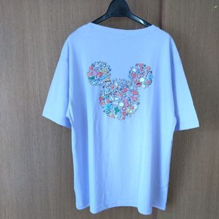 ディズニー(Disney)の新品 未使用 ディズニー ミッキー 半袖 Tシャツ レディース 紫色 ３Ｌ(Tシャツ(半袖/袖なし))