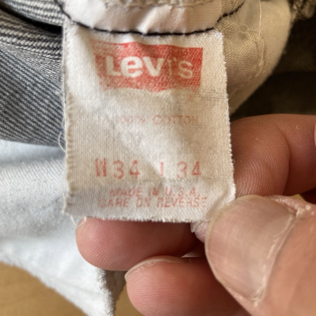 Levi's(リーバイス)のリーバイス505先染めブラックUSA製　w34L34　 メンズのパンツ(デニム/ジーンズ)の商品写真