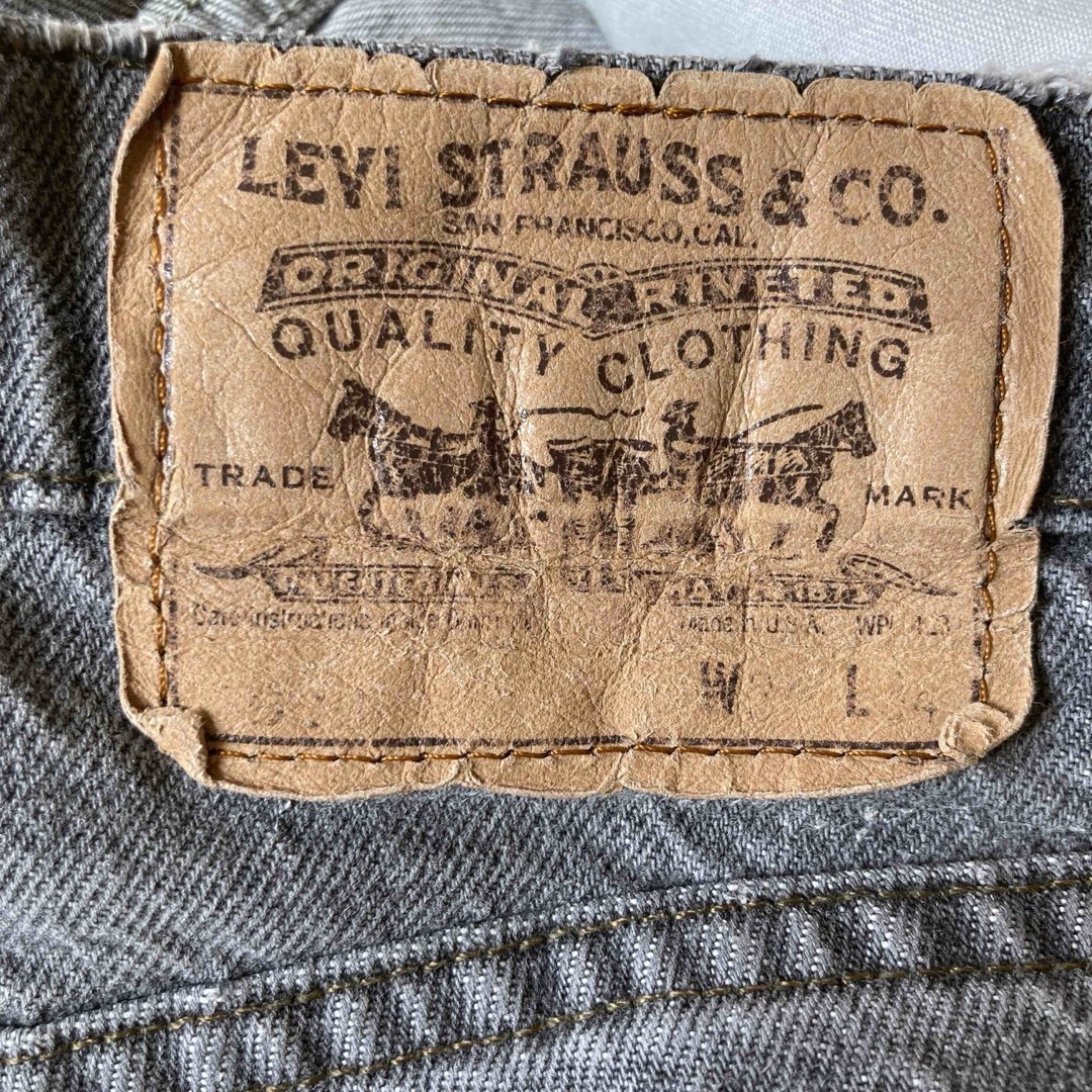 Levi's(リーバイス)のリーバイス505先染めブラックUSA製　w34L34　 メンズのパンツ(デニム/ジーンズ)の商品写真