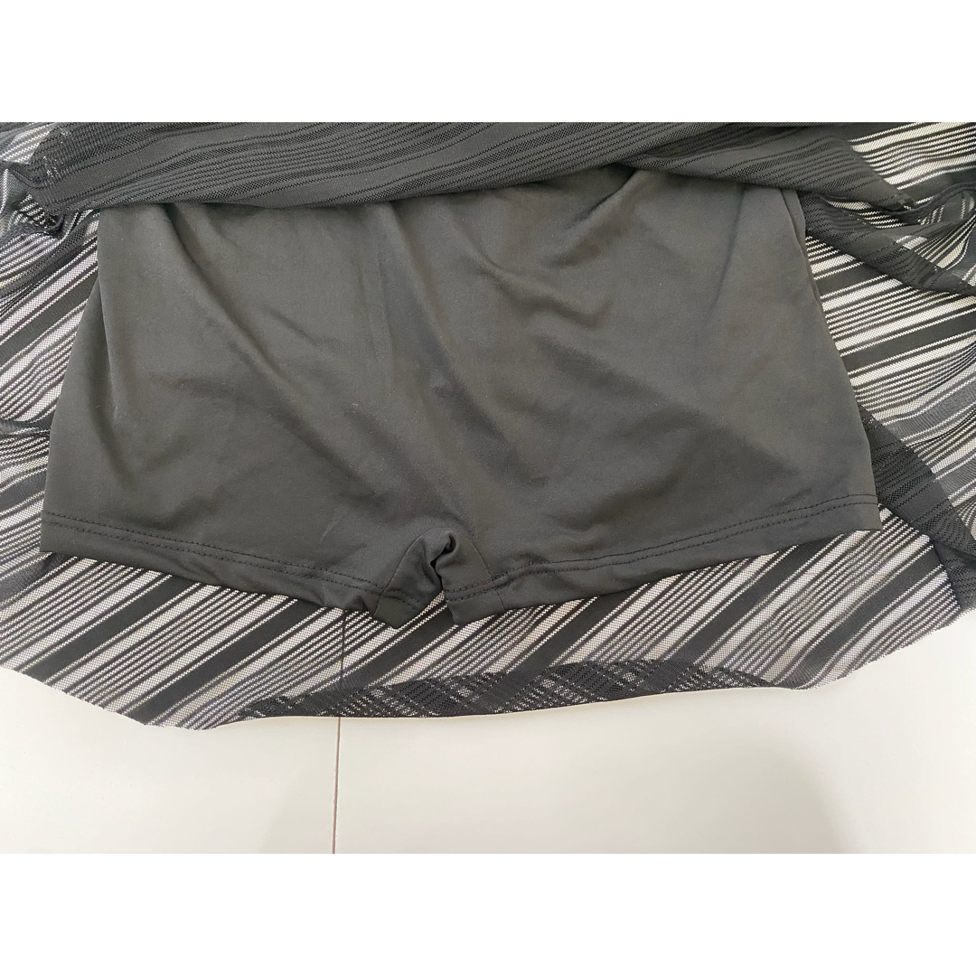 レディース 水着 ワンピース ブラック L 背中開き 体型カバー 韓国  レディースの水着/浴衣(水着)の商品写真