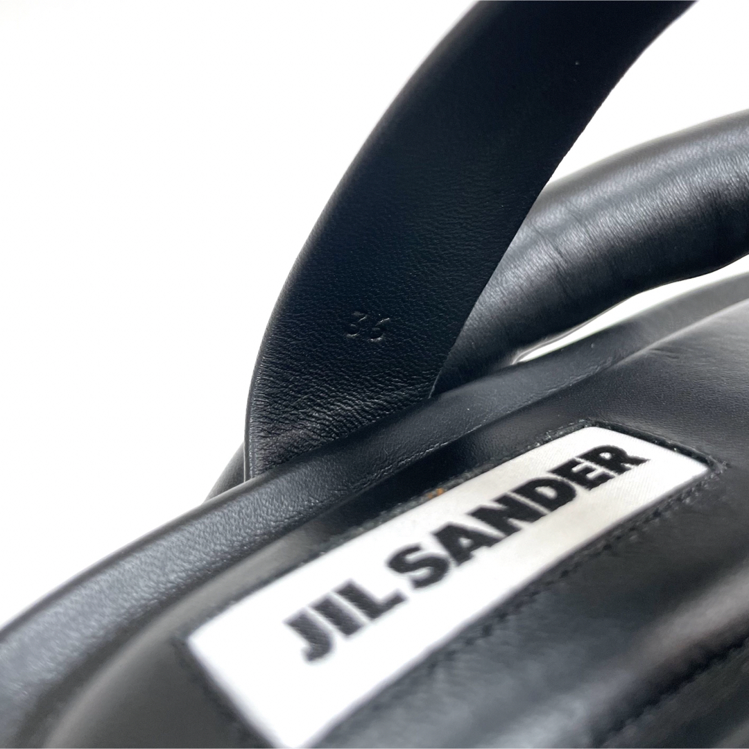 Jil Sander(ジルサンダー)の未使用 JIL SANDER プラットフォームサンダル 36 ナッパレザー レディースの靴/シューズ(サンダル)の商品写真