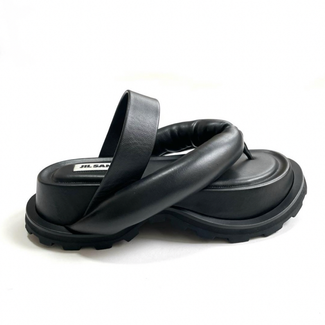 Jil Sander(ジルサンダー)の未使用 JIL SANDER プラットフォームサンダル 36 ナッパレザー レディースの靴/シューズ(サンダル)の商品写真