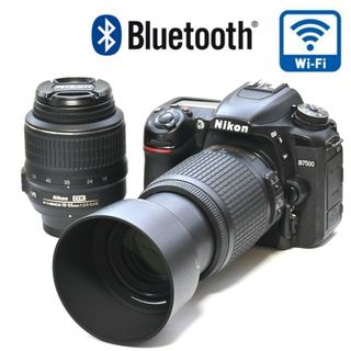 ニコン(Nikon)の【Nikon】D7500ダブルレンズセット★手ブレ補正付きレンズ！！Wi-Fi！(デジタル一眼)