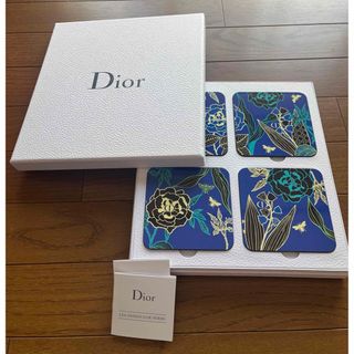 クリスチャンディオール(Christian Dior)のDior クリスチャンディオール  ノベルティ　コースター4枚セット(収納/キッチン雑貨)