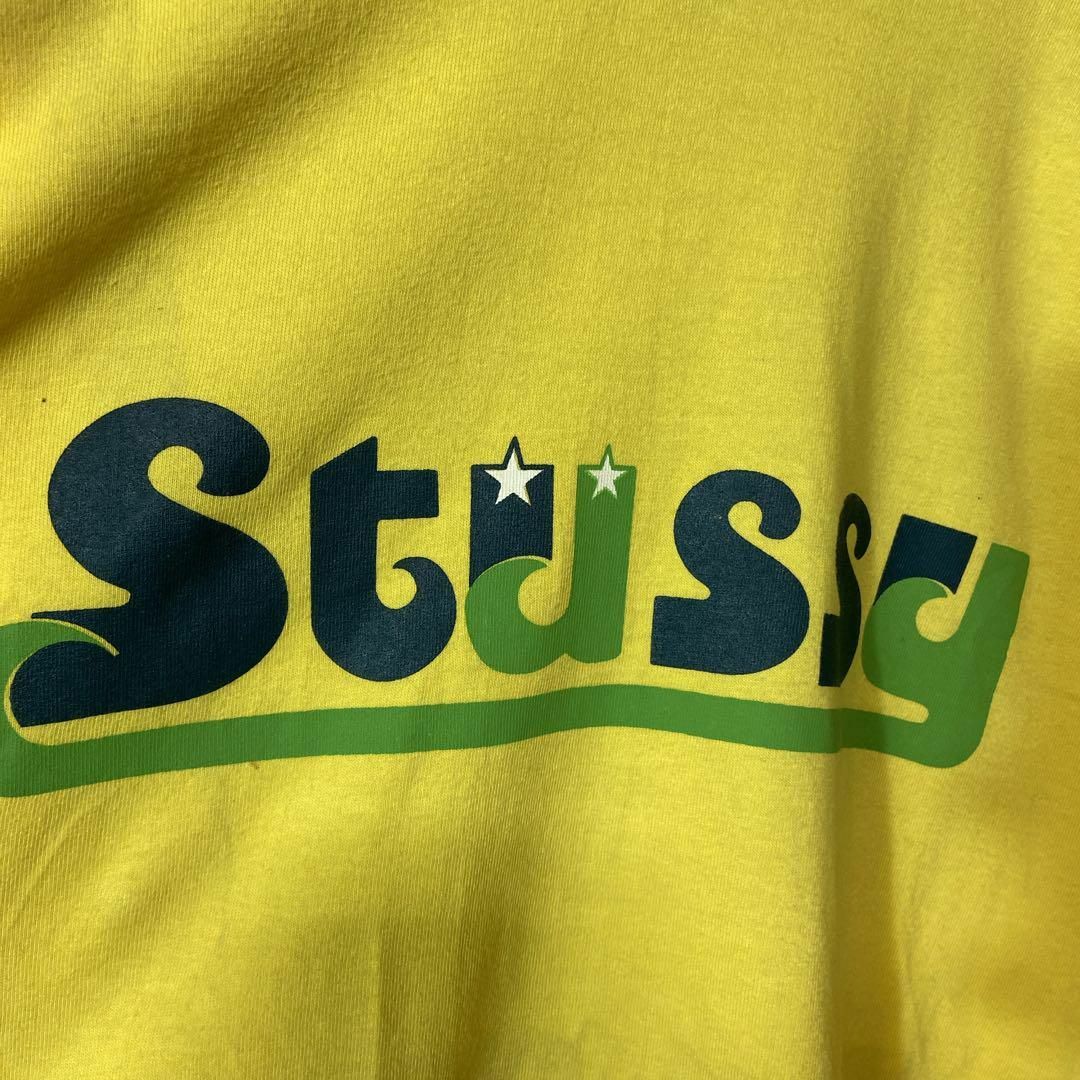 STUSSY(ステューシー)の【usa製、リンガーTシャツ】stussy古着両面プリントロゴナンバリングL メンズのトップス(Tシャツ/カットソー(半袖/袖なし))の商品写真