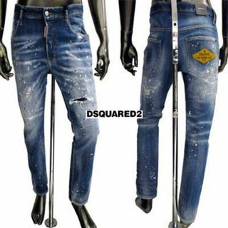 ディースクエアード(DSQUARED2)のディースクエアード ペイント/クラッシュリペア加工　クラッシュデニム　　M〜L(デニム/ジーンズ)