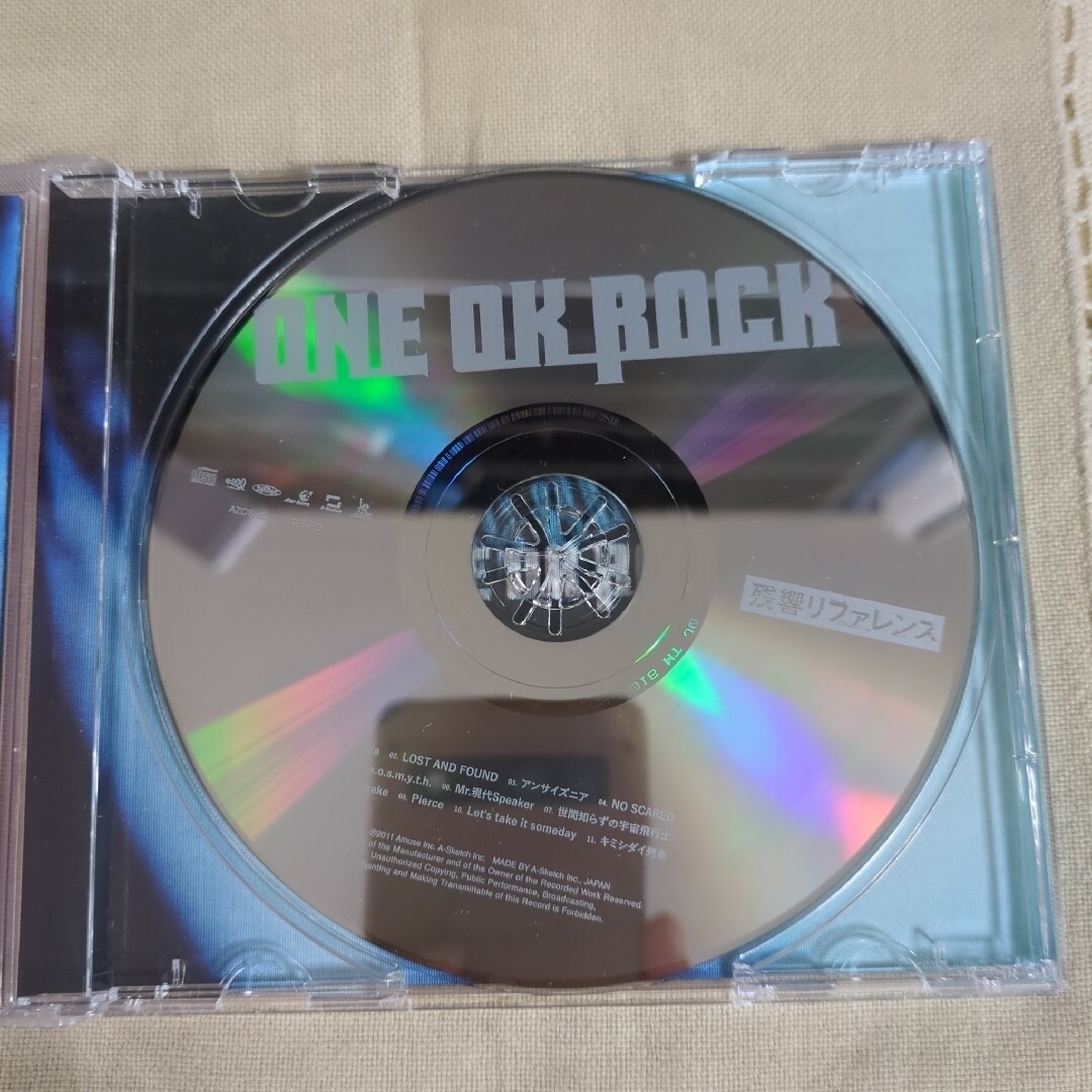 ONE OK ROCK(ワンオクロック)の残響リファレンス　ONE OK LOCK　帯付き エンタメ/ホビーのCD(ポップス/ロック(邦楽))の商品写真