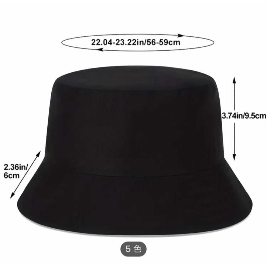 レザー調バケットハット メンズの帽子(ハット)の商品写真