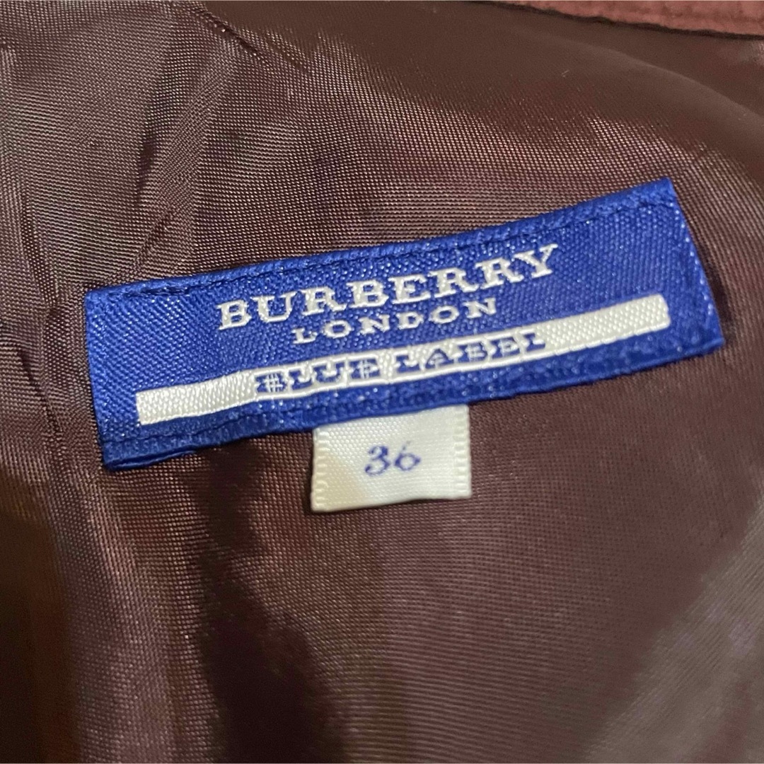 BURBERRY BLUE LABEL(バーバリーブルーレーベル)のBURBERRY BLULABEL 巻きスカートノバチェック　サイズS レディースのスカート(ひざ丈スカート)の商品写真