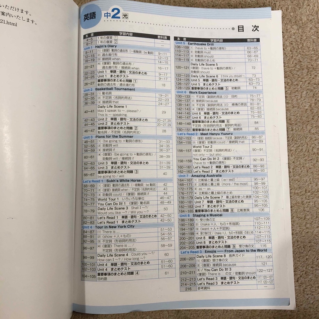 中学２年　英語　定期テストワーク エンタメ/ホビーの本(語学/参考書)の商品写真