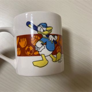 ディズニー(Disney)のドナルドダッグ　マグカップ　昭和レトロ(グラス/カップ)