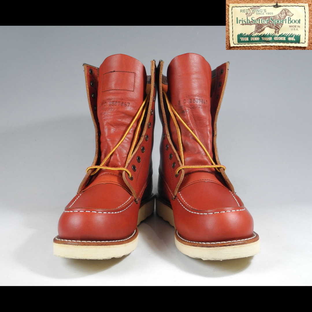 REDWING(レッドウィング)の美品☆四角犬タグ8877セッター877 875 8875 BEAMS メンズの靴/シューズ(ブーツ)の商品写真