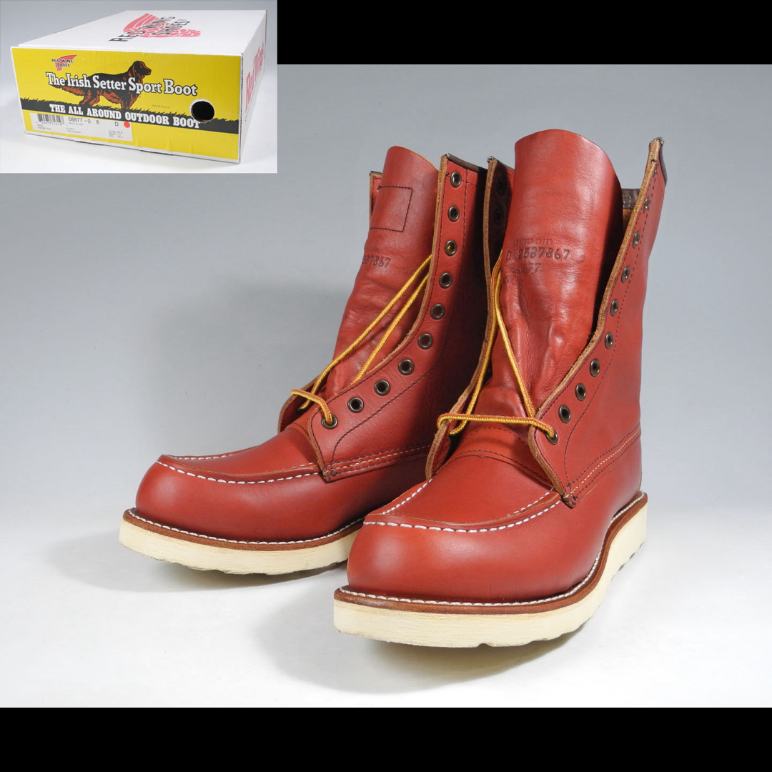 REDWING(レッドウィング)の美品☆四角犬タグ8877セッター877 875 8875 BEAMS メンズの靴/シューズ(ブーツ)の商品写真