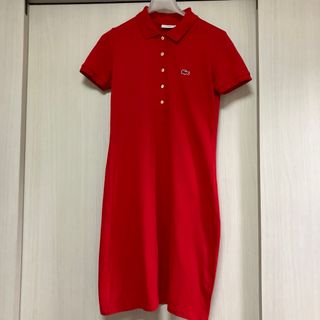 ラコステ(LACOSTE)のラコステ　ポロワンピ　34号(ミニワンピース)