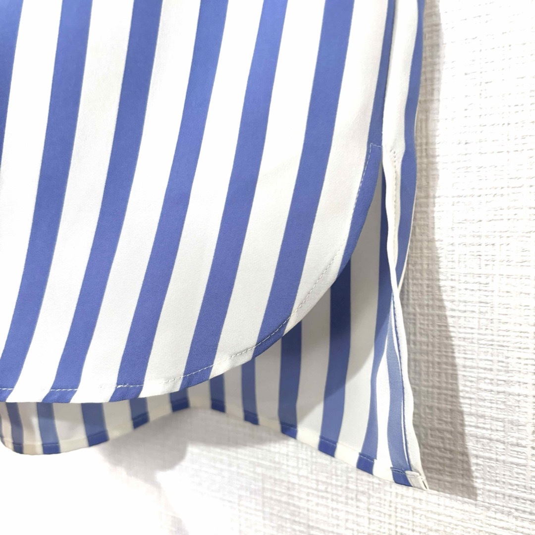 Lui Chantantルイシャンタン/マリン柄刺繍ブラウス日本製サラッと薄手 レディースのトップス(シャツ/ブラウス(半袖/袖なし))の商品写真