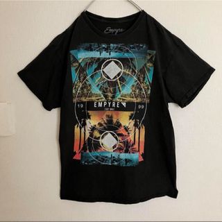 エンパイア(EMPIRE)のEMPYREスケートボードビッグプリントオールドデザインTシャツtシャツ黒半袖(Tシャツ/カットソー(半袖/袖なし))