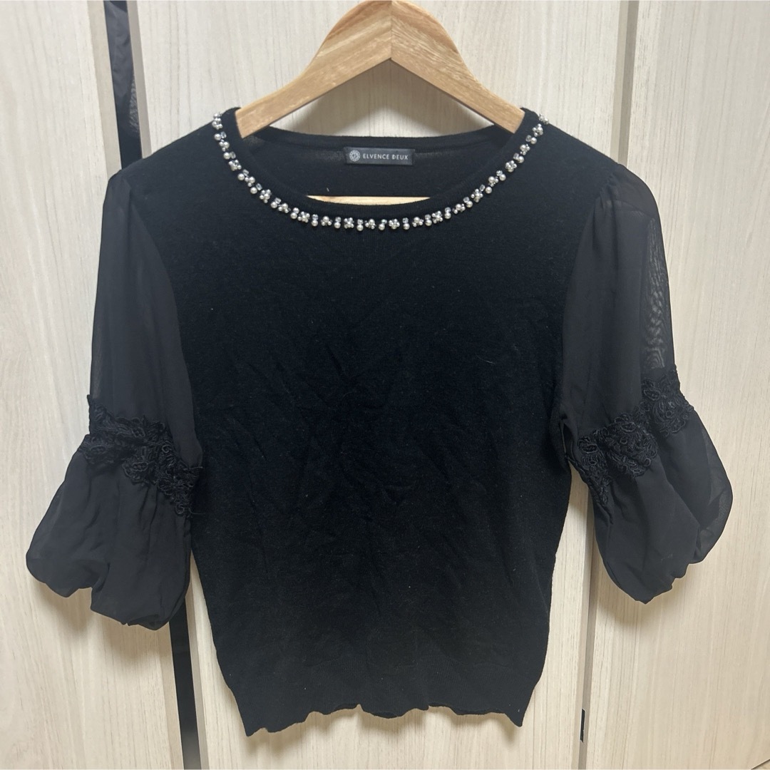 ZARA(ザラ)のトップス　ブラック レディースのトップス(カットソー(長袖/七分))の商品写真