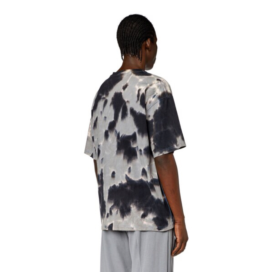 DIESEL(ディーゼル)のDIESEL Tシャツ ヘビージャージー生地　タイダイ　グレー  L ディーゼル メンズのトップス(Tシャツ/カットソー(半袖/袖なし))の商品写真