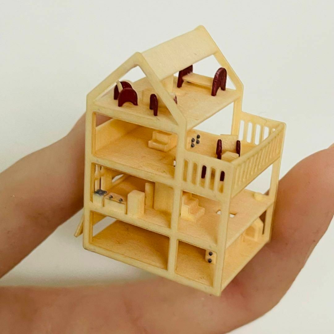 ミニチュア　ミニミニドールハウス　ドールハウスに　住宅模型　建築模型 エンタメ/ホビーのフィギュア(その他)の商品写真