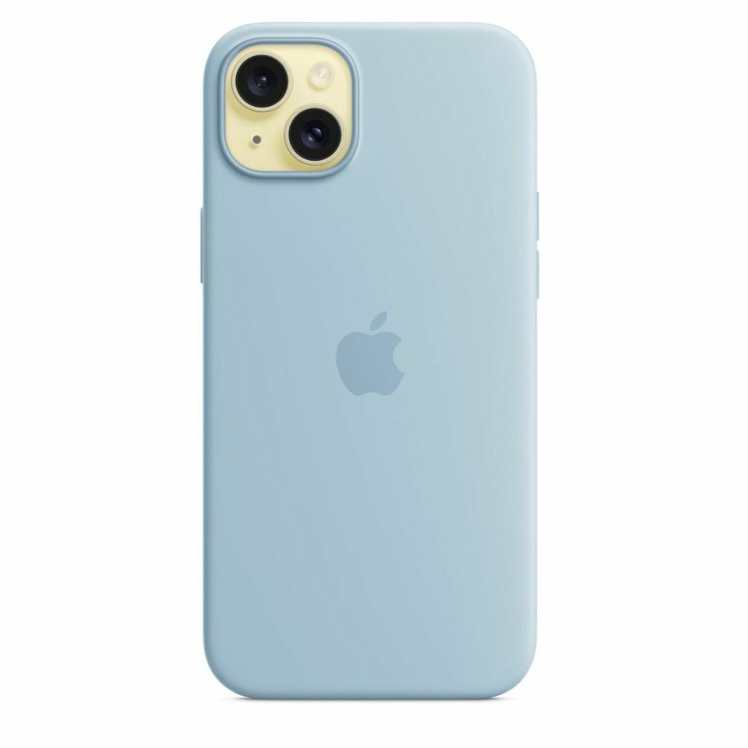 新品-純正互換品-iPhone15Plus シリコンケース・ ライトブルー スマホ/家電/カメラのスマホアクセサリー(iPhoneケース)の商品写真