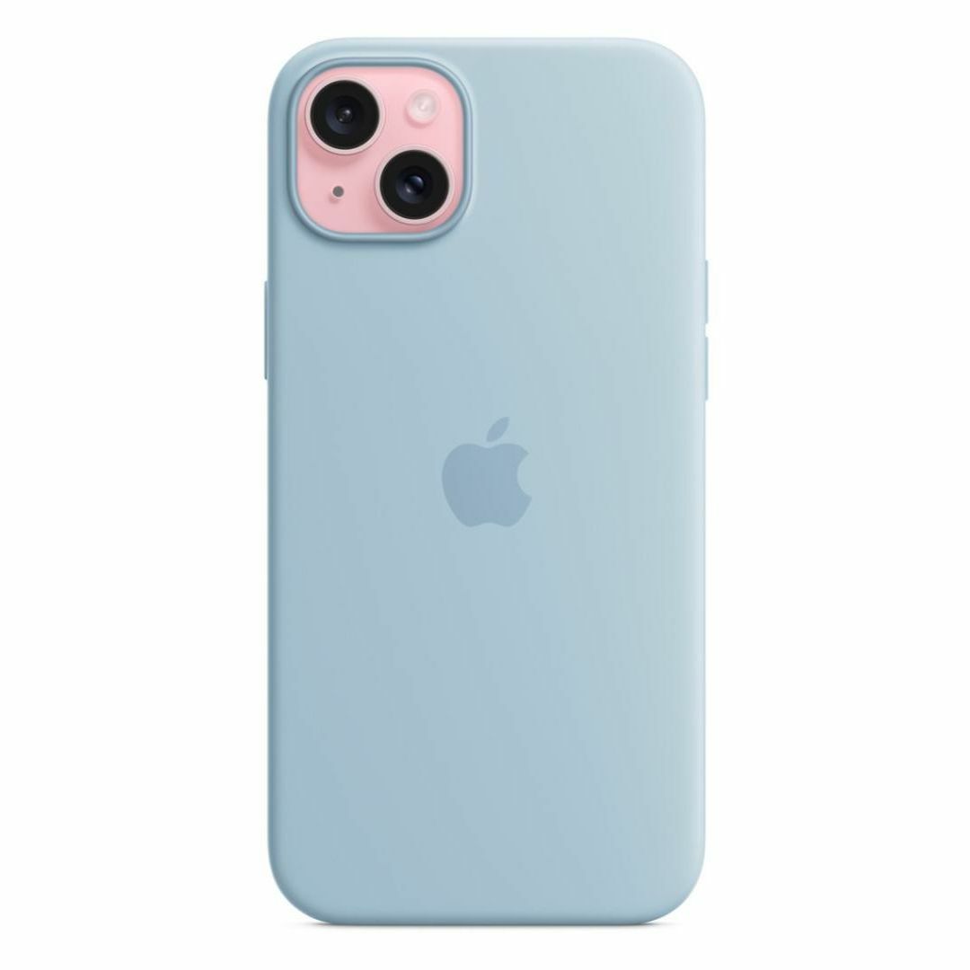 新品-純正互換品-iPhone15Plus シリコンケース・ ライトブルー スマホ/家電/カメラのスマホアクセサリー(iPhoneケース)の商品写真
