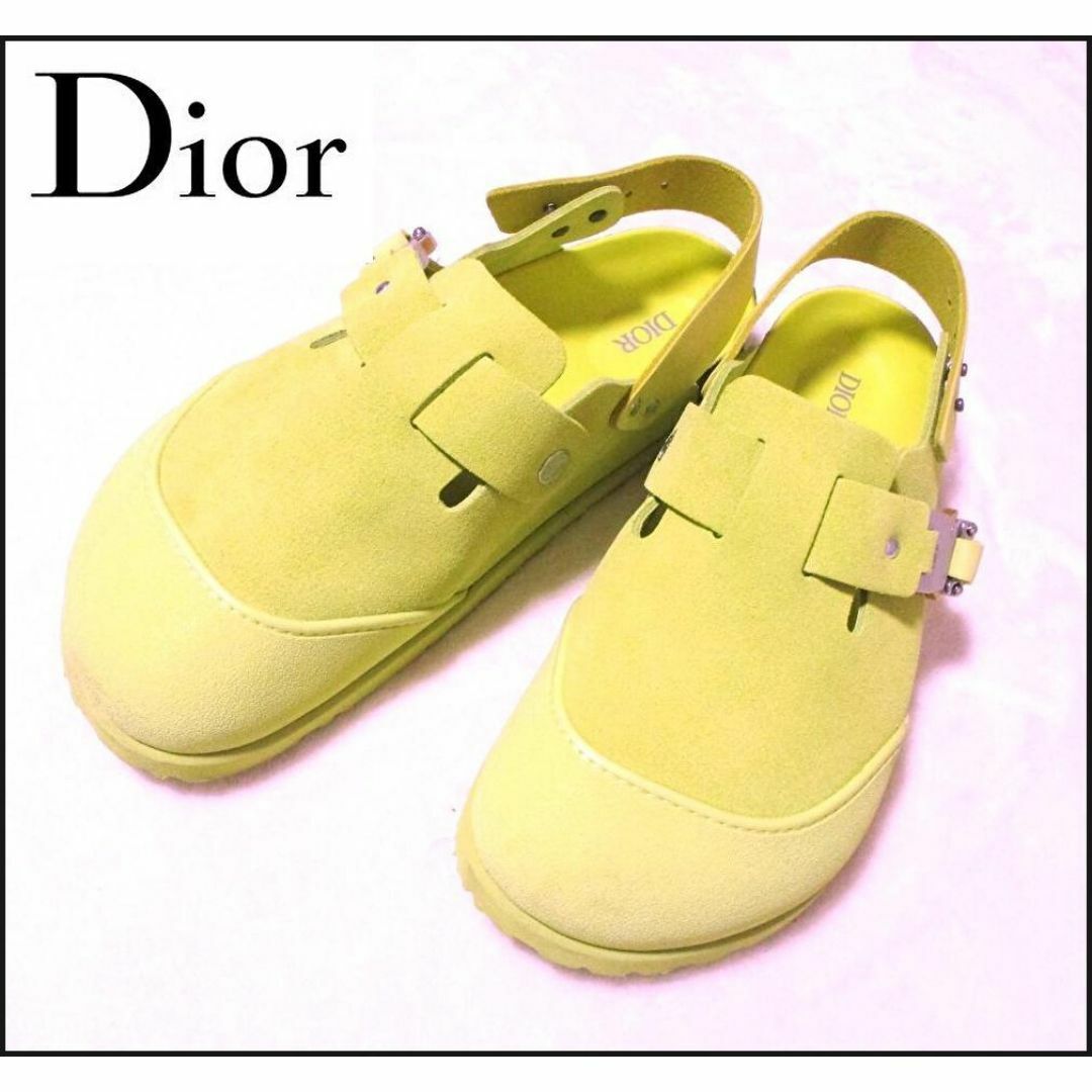 DIOR HOMME(ディオールオム)の【ディオール × ビルケンシュトック 】コラボサンダル　イエロー　42 メンズの靴/シューズ(サンダル)の商品写真