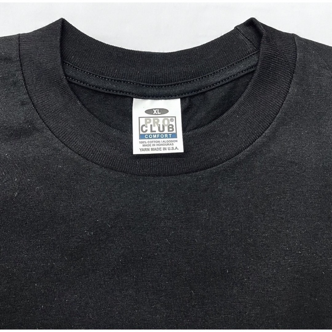 PRO CLUB(プロクラブ)のPRO CLUB プロクラブ    5.8oz コムフォートTシャツ　ブラック メンズのトップス(Tシャツ/カットソー(半袖/袖なし))の商品写真