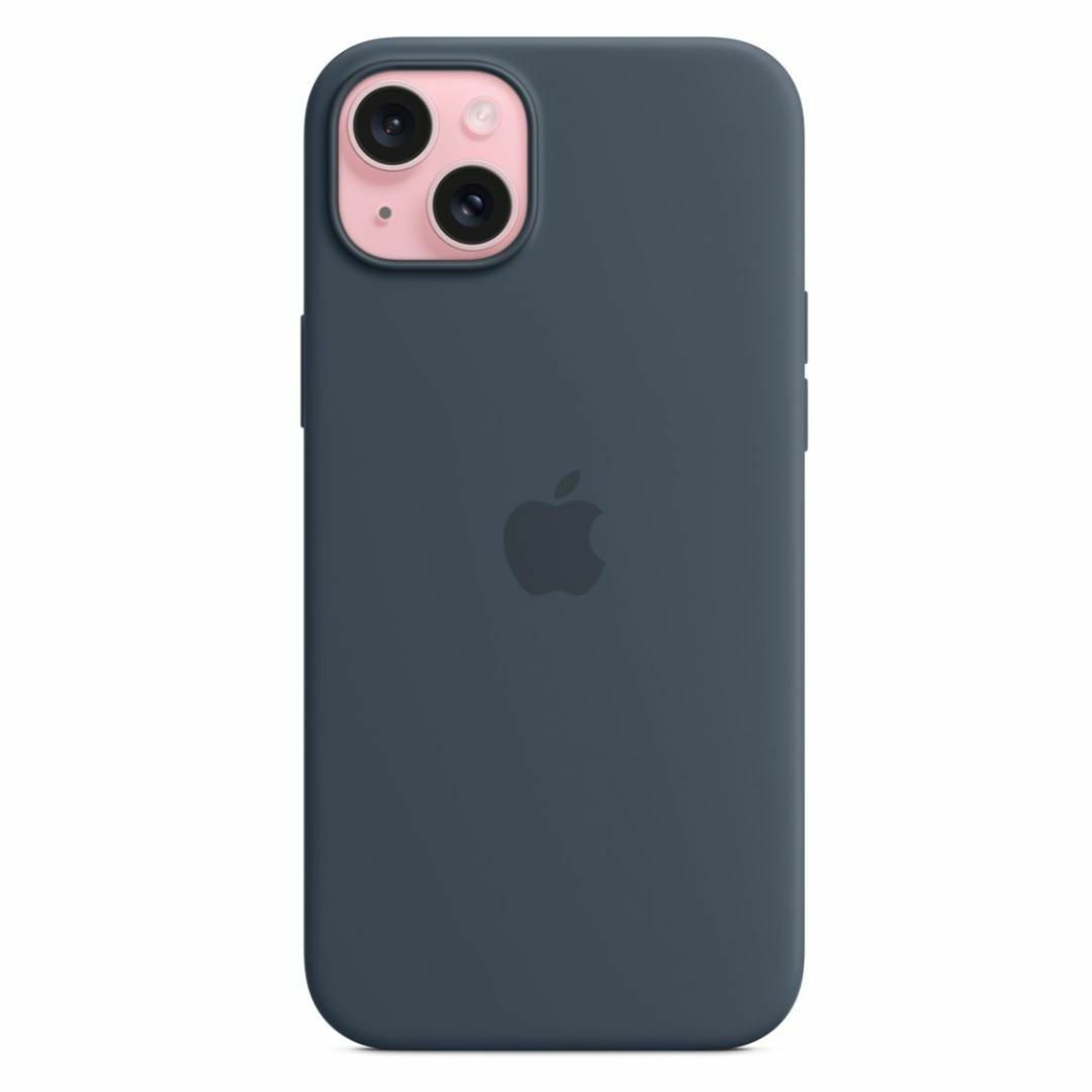 新品-純正互換品-iPhone15Plus シリコンケース・ ストームブルー スマホ/家電/カメラのスマホアクセサリー(iPhoneケース)の商品写真