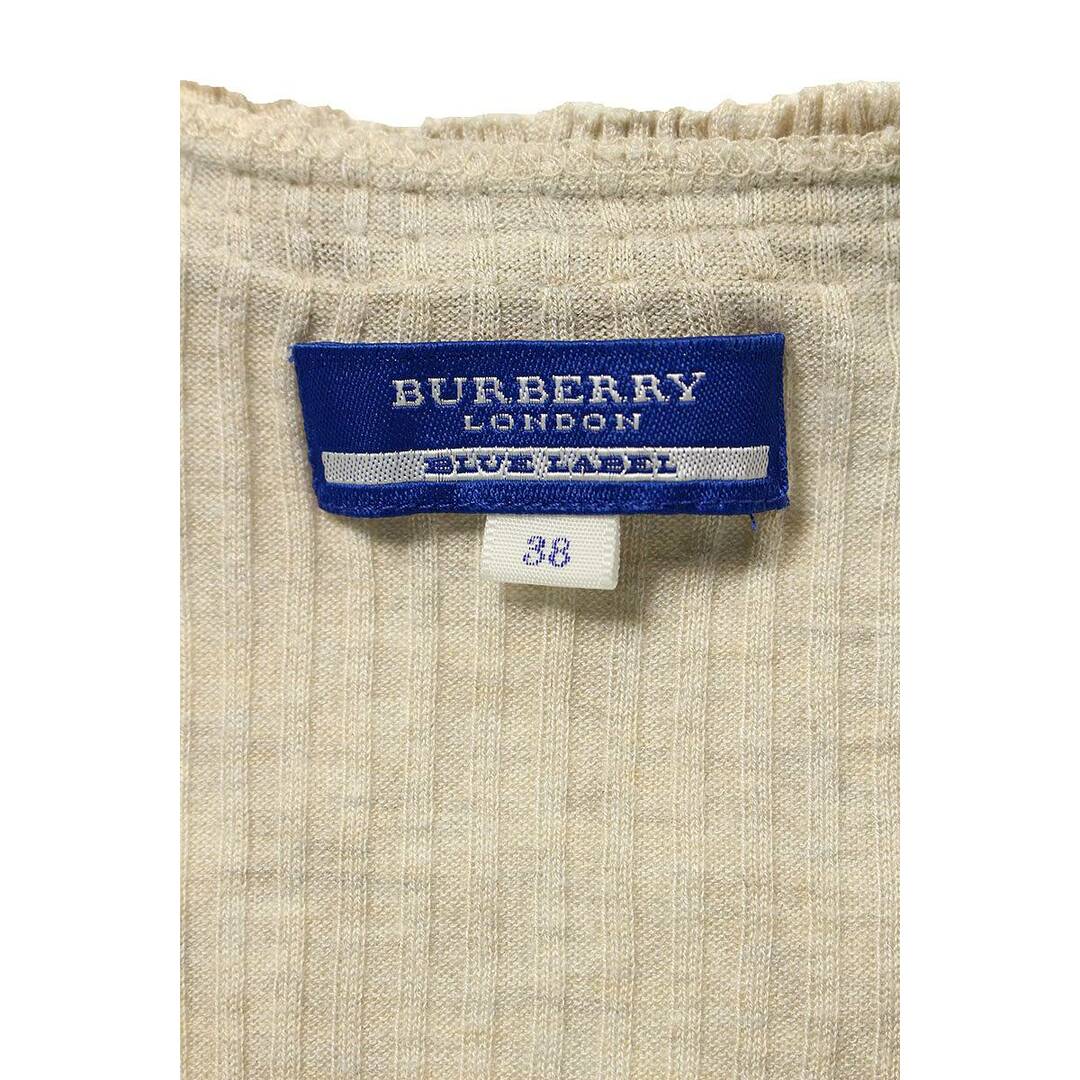 BURBERRY BLUE LABEL(バーバリーブルーレーベル)のバーバリーブルーレーベル  E1N25-170-40 エンブレム刺繍半袖カットソーTシャツ レディース 38 レディースのトップス(その他)の商品写真