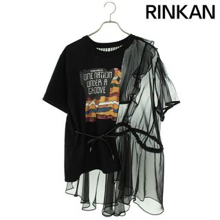 サカイ  20SS  20-05043 FUNKADELICシフォンドッキングアシンメトリーTシャツ レディース 1